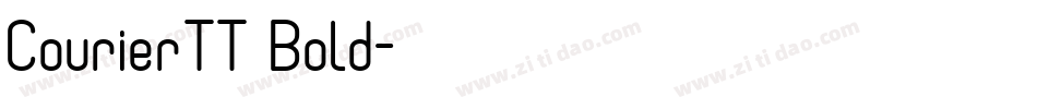CourierTT Bold字体转换
